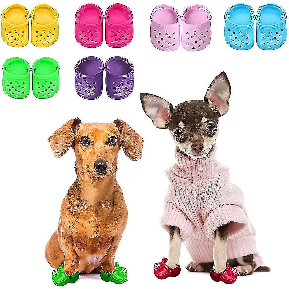 Dog Summer Slipper Heart Shaped Pet Dog Hole Shoes