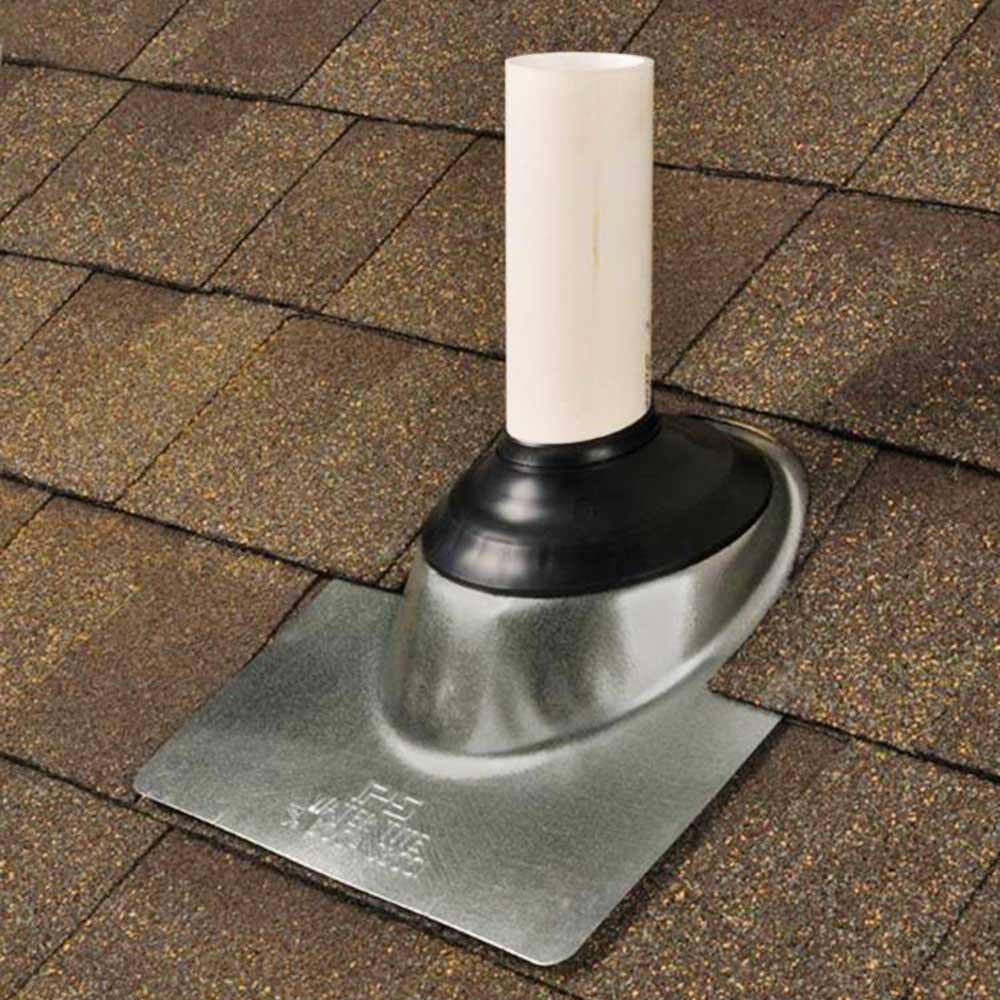 Gibraltar Building Products 3 in. and 4 in. Adjustable Pipe Flashing with Aluminum Base and Rubber Collar 23191