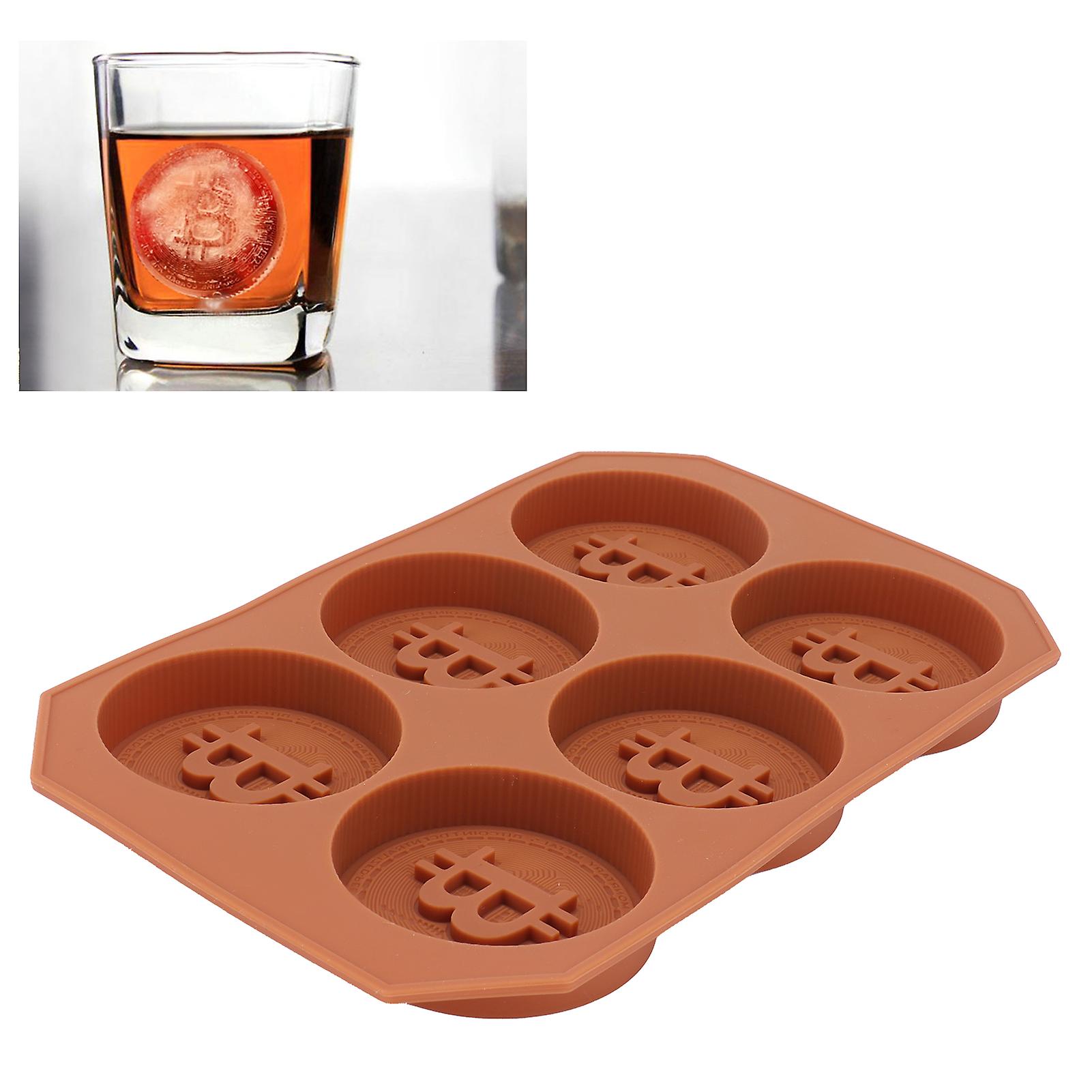 Cake Mold， Diy Bitcoin Virtual Coin Silicone Chocolate Mold Easy To Demold Flexible Candy Mold Baking Tools For Cake， Cookie， Chocolate