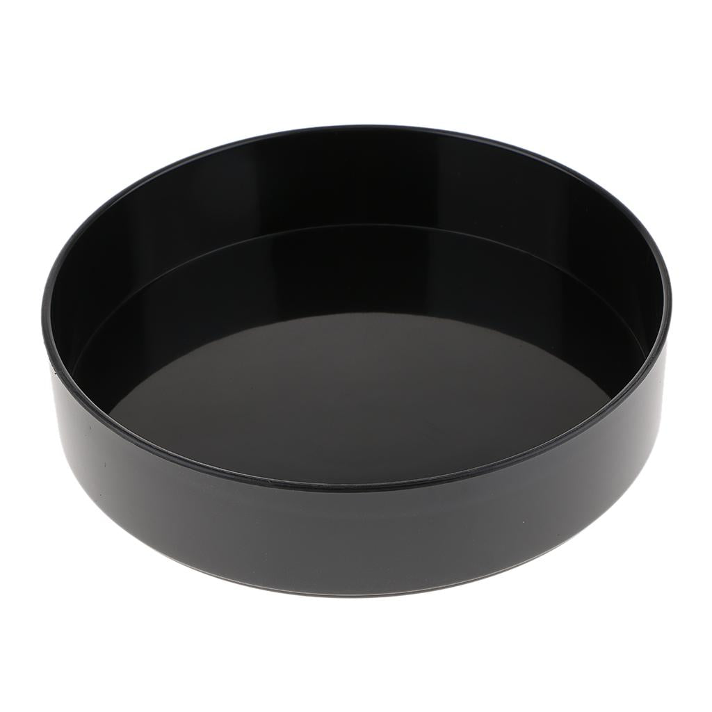 Black Round Compote Planter Modern Decorative Centerpiece Bowl or 28cm