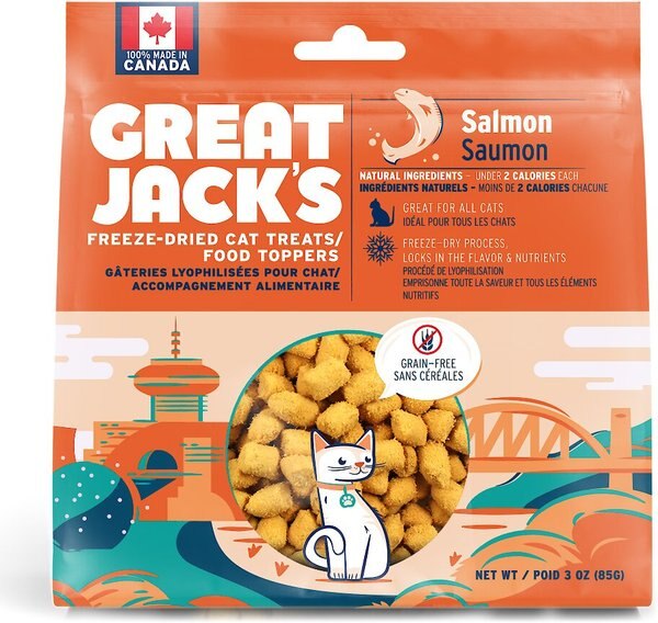 Great Jack's Salmon Freeze-Dried Grain-Free Cat Treats