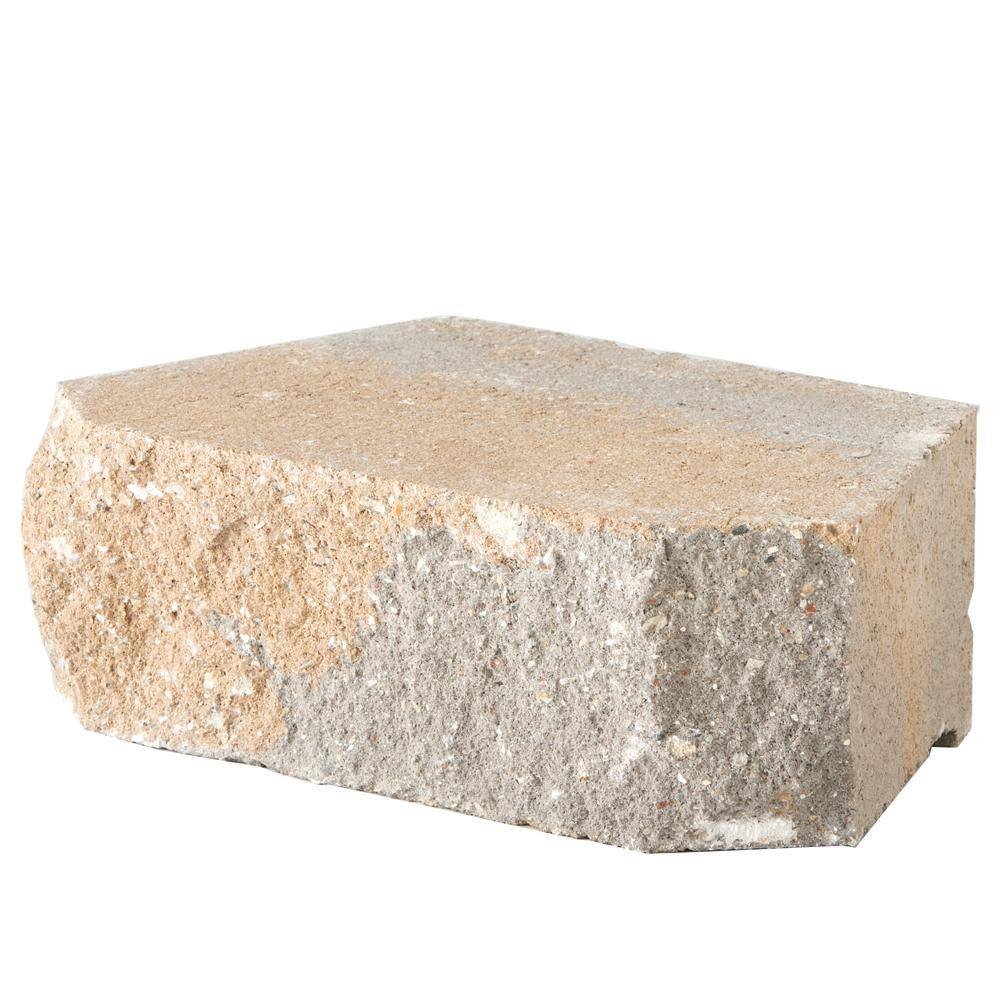 Pavestone 4 in. H x 11.63 in. W x 6.75 in. L Trinity Blend Retaining Wall Block (144 Pieces 46.6 Sq. ft. Pallet) 81195