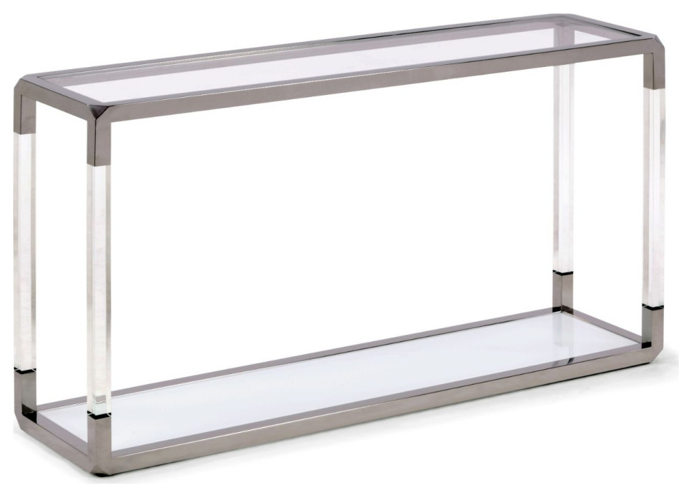 Modus Jasper 3PC Square Coffee  End  ampConsole Table in White   Contemporary   Coffee Table Sets   by AMOC  Houzz