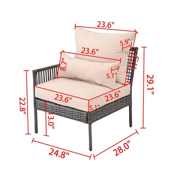 Patio Festival Outdoor Chair with Cushions