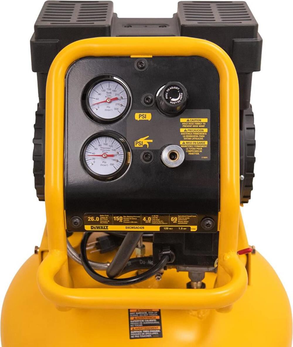 DEWALT 26 Gallon Air Compressor 1.5HP 150 PSI Portable Electric Ultra Quiet DXCMSAC260 from DEWALT