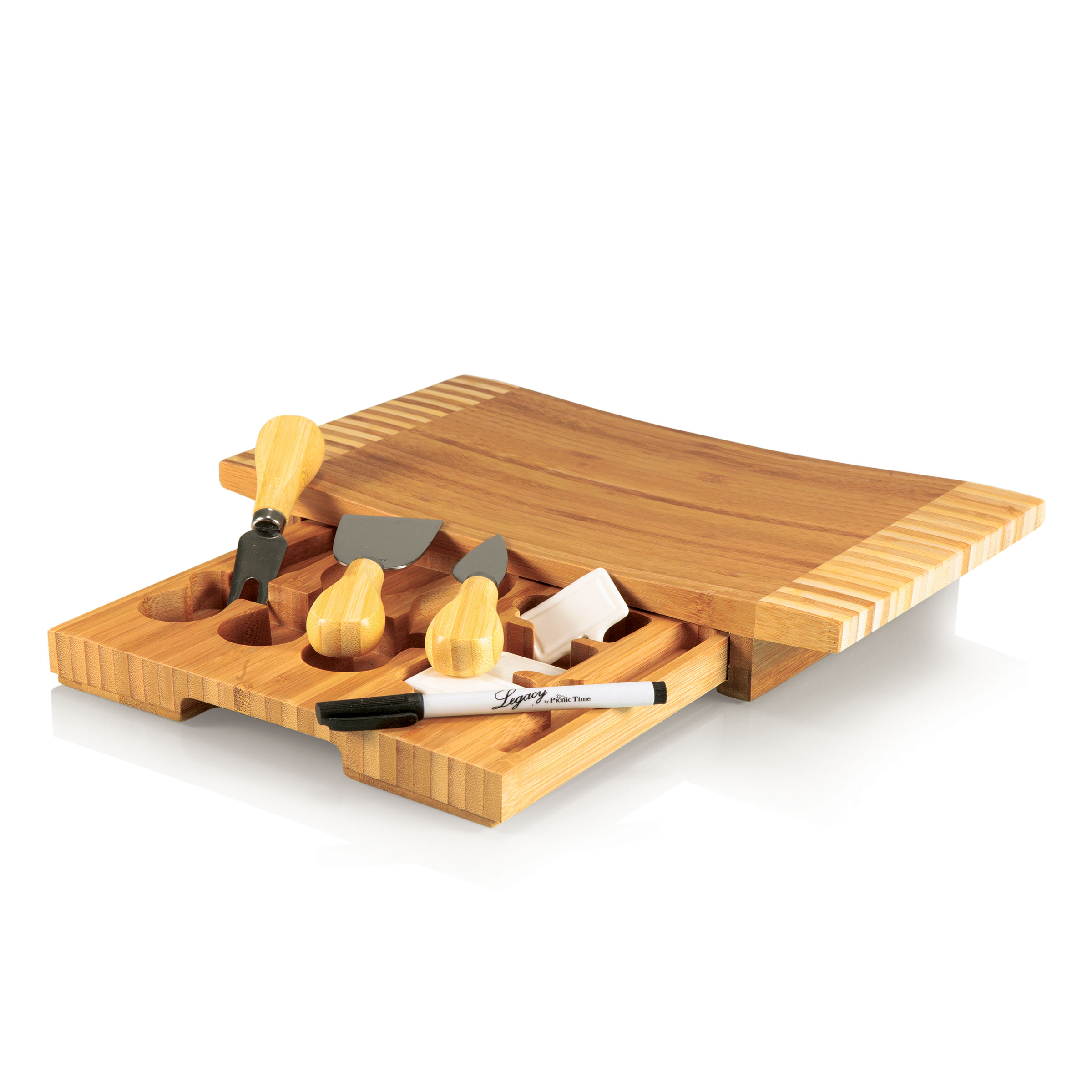 TOSCANA Concavo Cheese Cutting Board and Tools Set