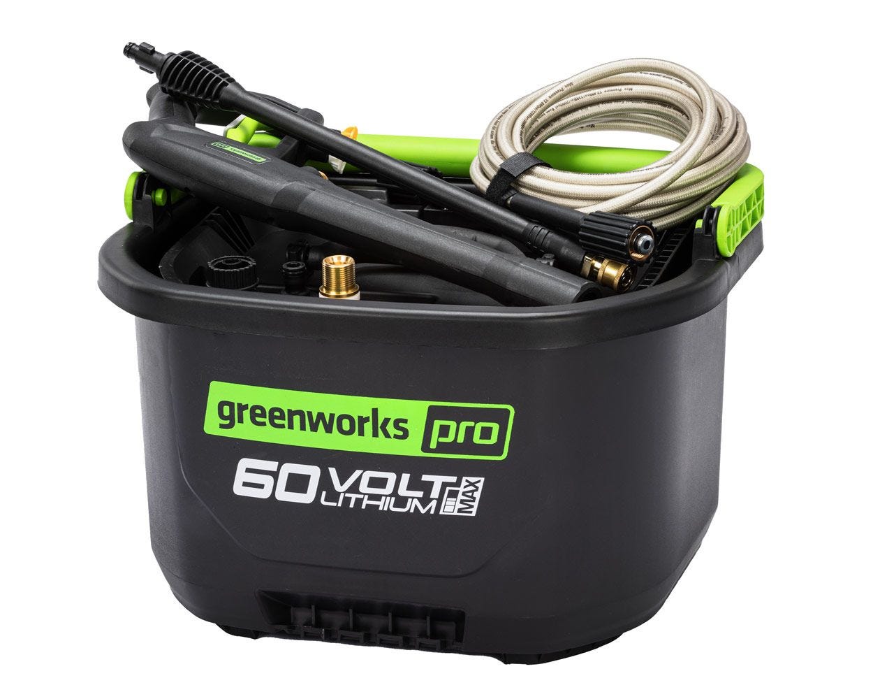 60V 1800 PSI 1.1 GPM Bucket Pressure Washer | Greenworks Tools