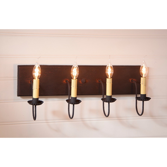 Irvin's Tinware 9185H1 4 Light Vanity Light in Har...