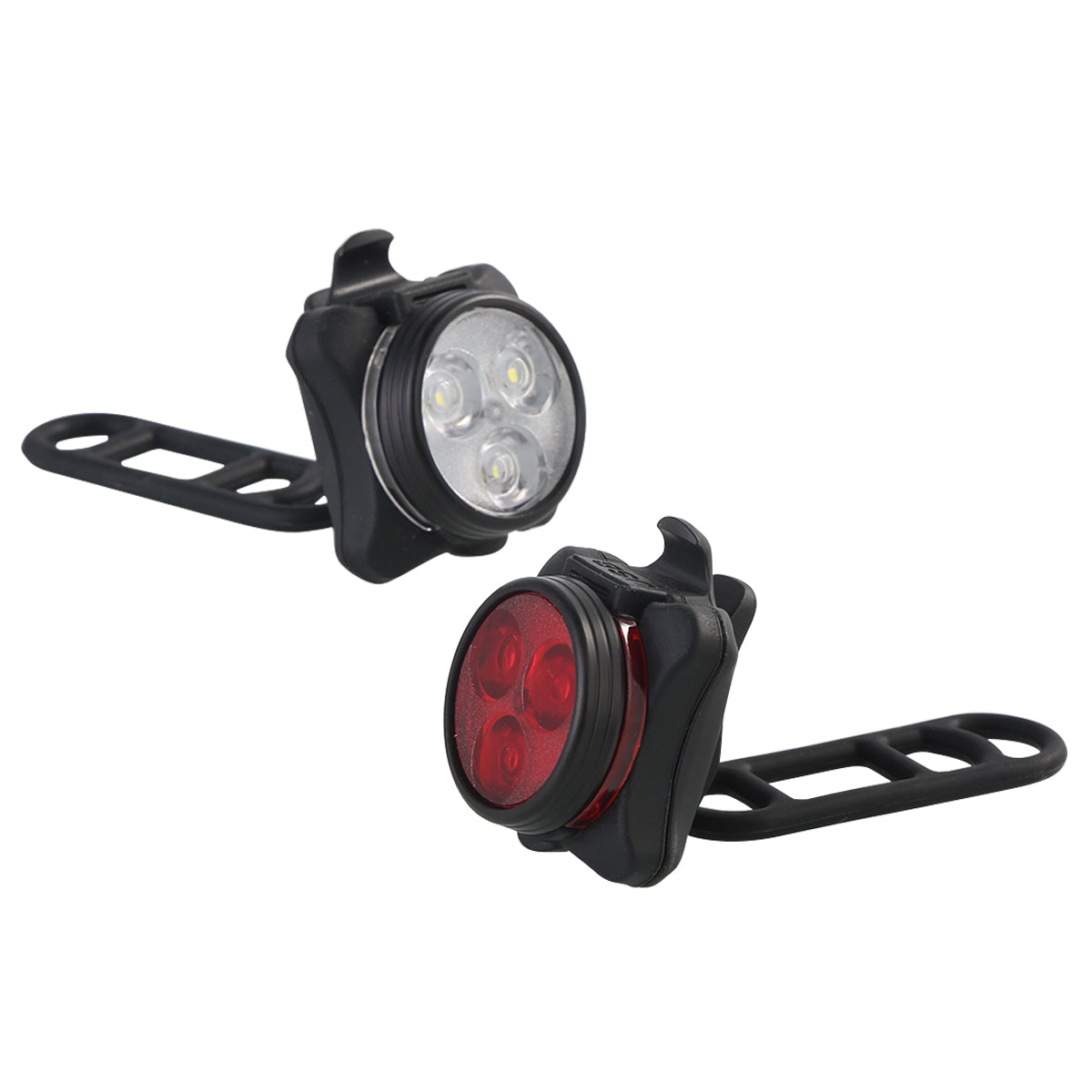 Bike Lights Set 3LED USB Rechargeable Bright Bike Light Front and Back Bike Tail light Safety Warning for Night Riding