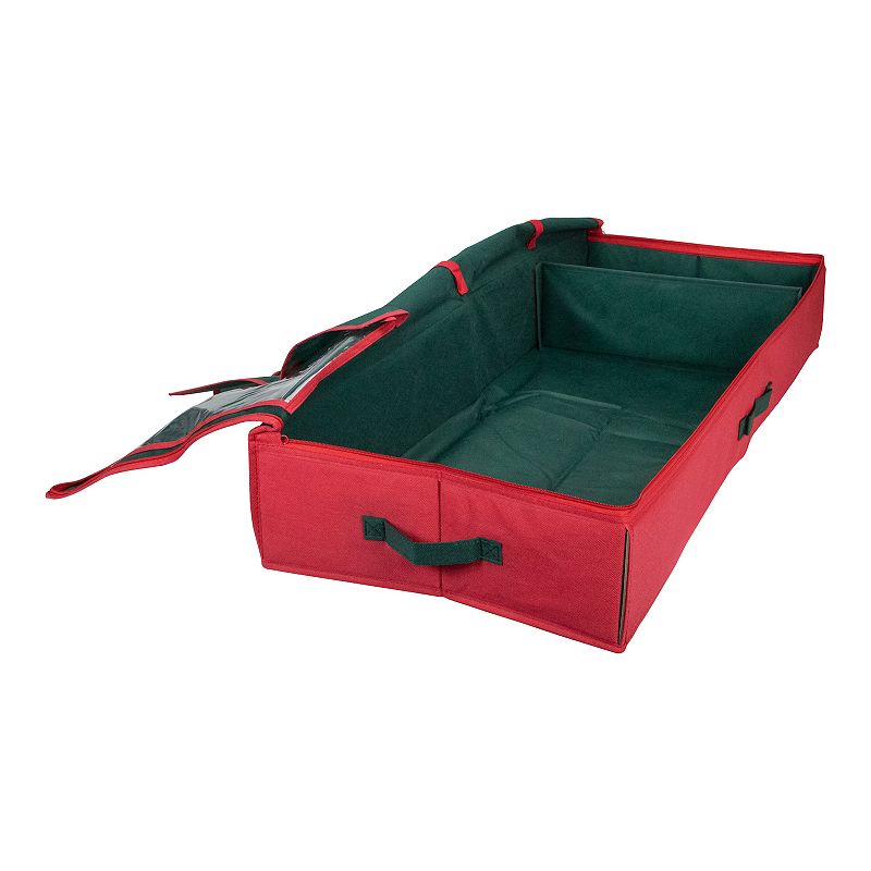 Northlight Red Green Christmas Decoration Storage Bag