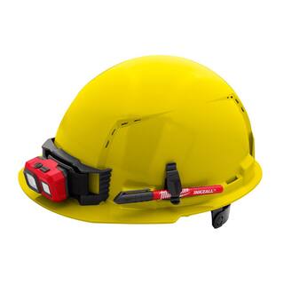 MW BOLT Yellow Type 1 Class C Front Brim Vented Hard Hat with 6-Point Ratcheting Suspension (5-Pack) 48-73-1222X5