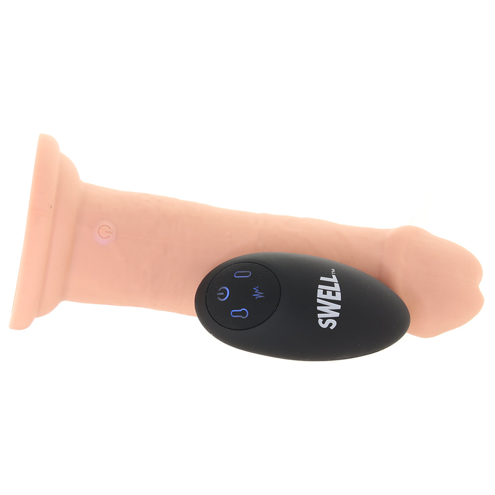 Swell Inflatable & Vibrating 7 Inch Dildo