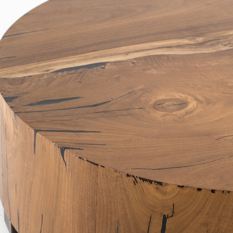 Orion Round End Table  Natural Yukas   Contemporary   Side Tables And End Tables   by Virgil Stanis Design  Houzz