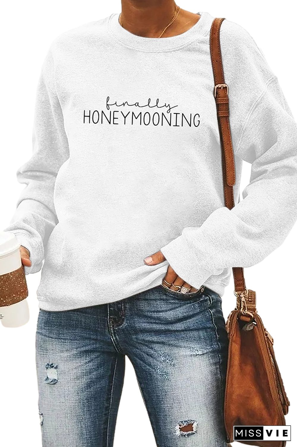 Finally Honeymooning Sweatshirt Wholesale