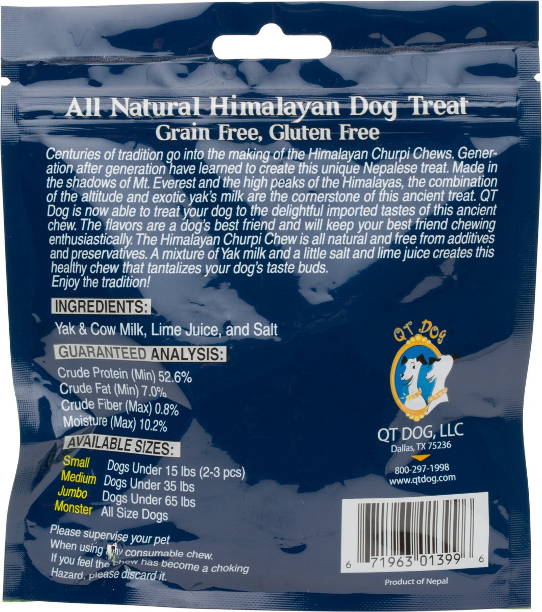 QT Dog Churpi Chews Natural Himalayan Yak Milk Dog Treats