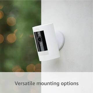 Ring Stick Up Cam Battery - IndoorOutdoor Smart Security Wifi Video Camera with 2-Way Talk Night Vision White 8SC1S9-WEN0