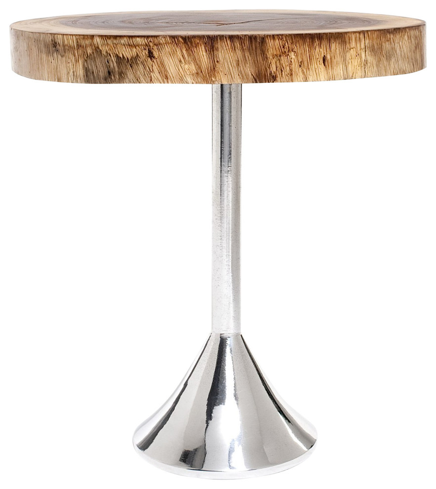 Bolacha Side Table  Aluminum Base   Eclectic   Side Tables And End Tables   by Rotsen Furniture  Houzz