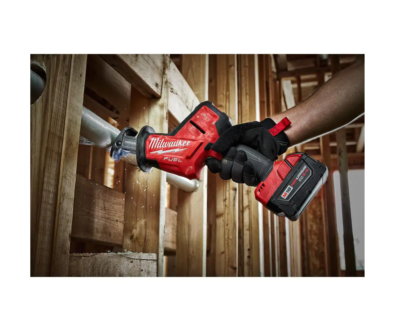 Milwaukee 2719-20-48-59-1835 M18 FUEL 18-Volt Lithium-Ion Brushless Cordless HACKZALL Reciprocating Saw with 3.0 Ah Battery and Charger