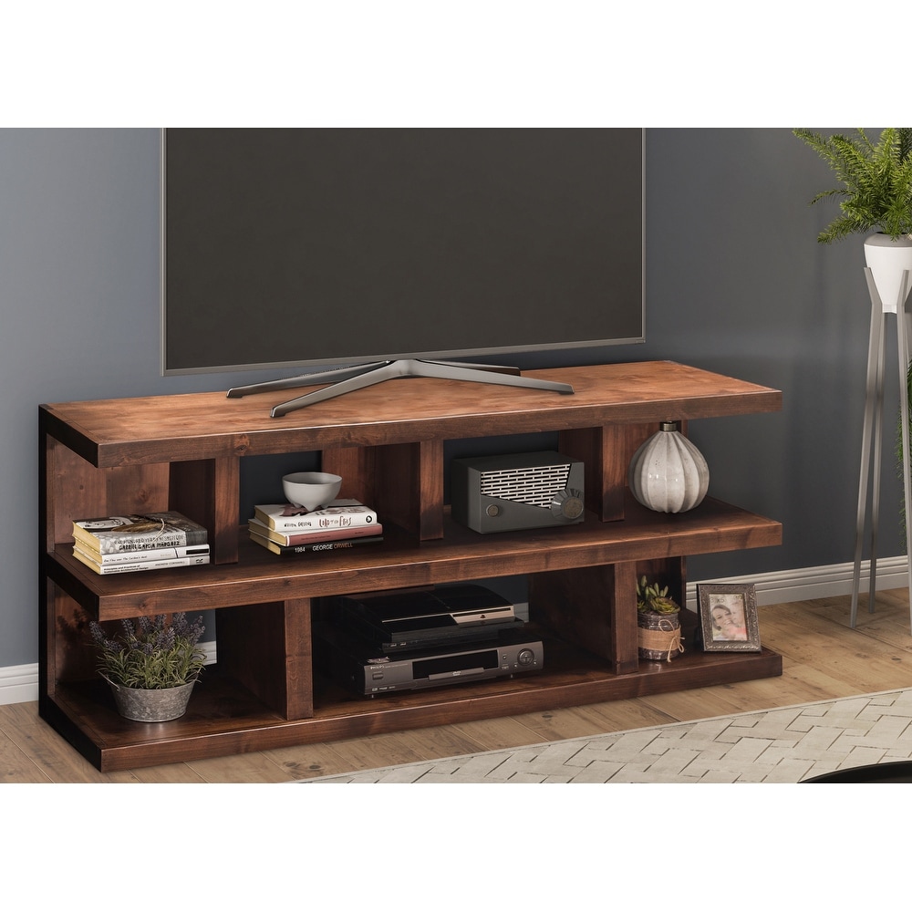 Bridgevine Home 64 inch TV Stand for TVs up to 70 inches  No Assembly Required