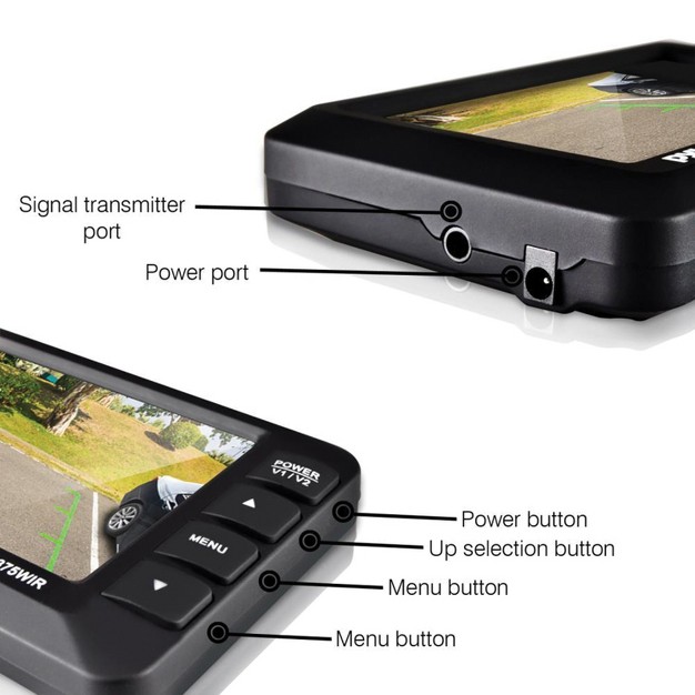 Lcd Monitor amp Wireless Backup Camera With Parking reverse Assist System