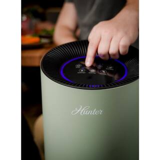 Hunter HP670 True HEPA Air Purifier for Allergies Digital Tall Tower Sage HP670SG