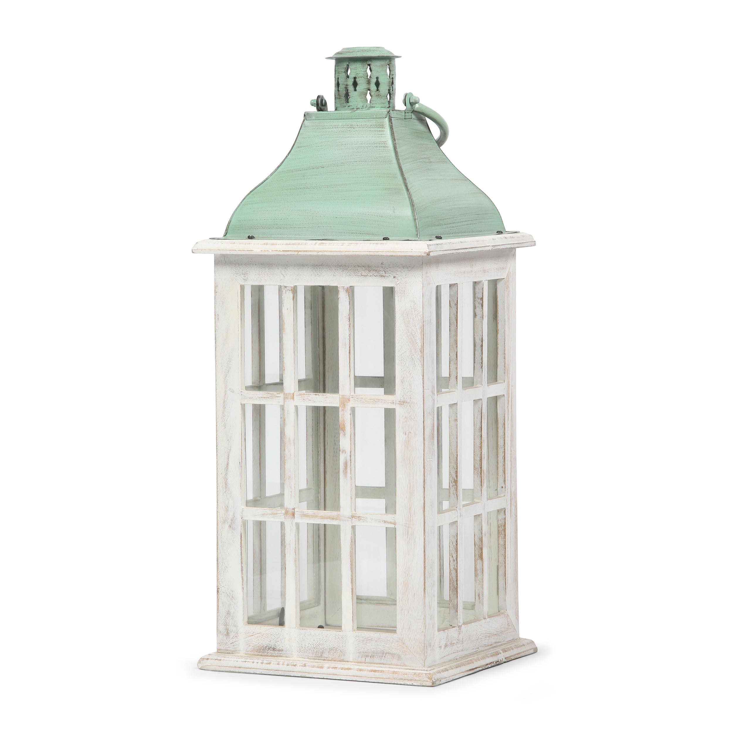 Reigle Coastal Handcrafted Mango Wood Decorative Lantern