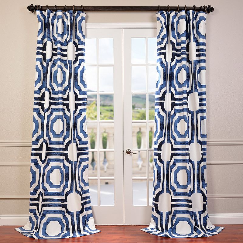 EFF 1-Panel Mecca Lined Window Curtain