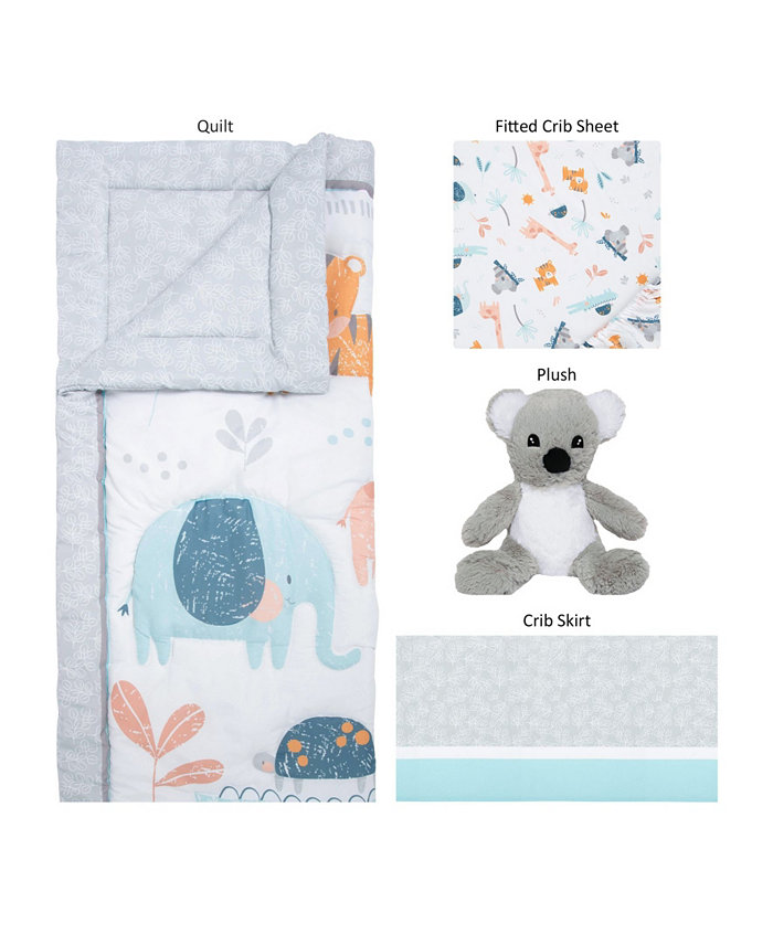 Trend Lab Koala Friends Crib Bedding  Set of 4