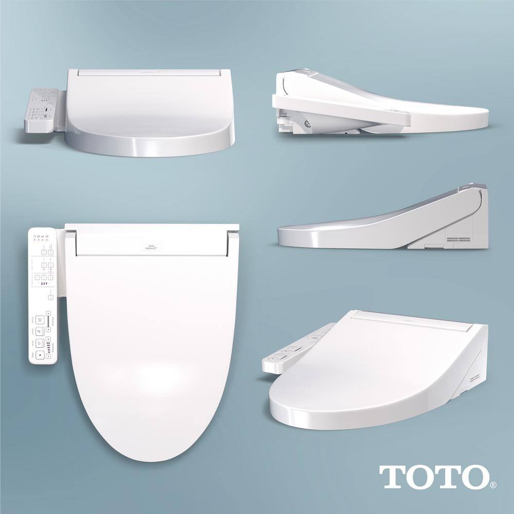 TOTO KC2 Washlet Electric Heated Bidet Toilet Seat for Elongated Toilet in Cotton White SW3024#01