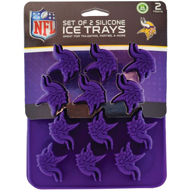 Masterpieces Fanpans 2 pack Team Ice Cube Trays Nfl Minnesota Vikings