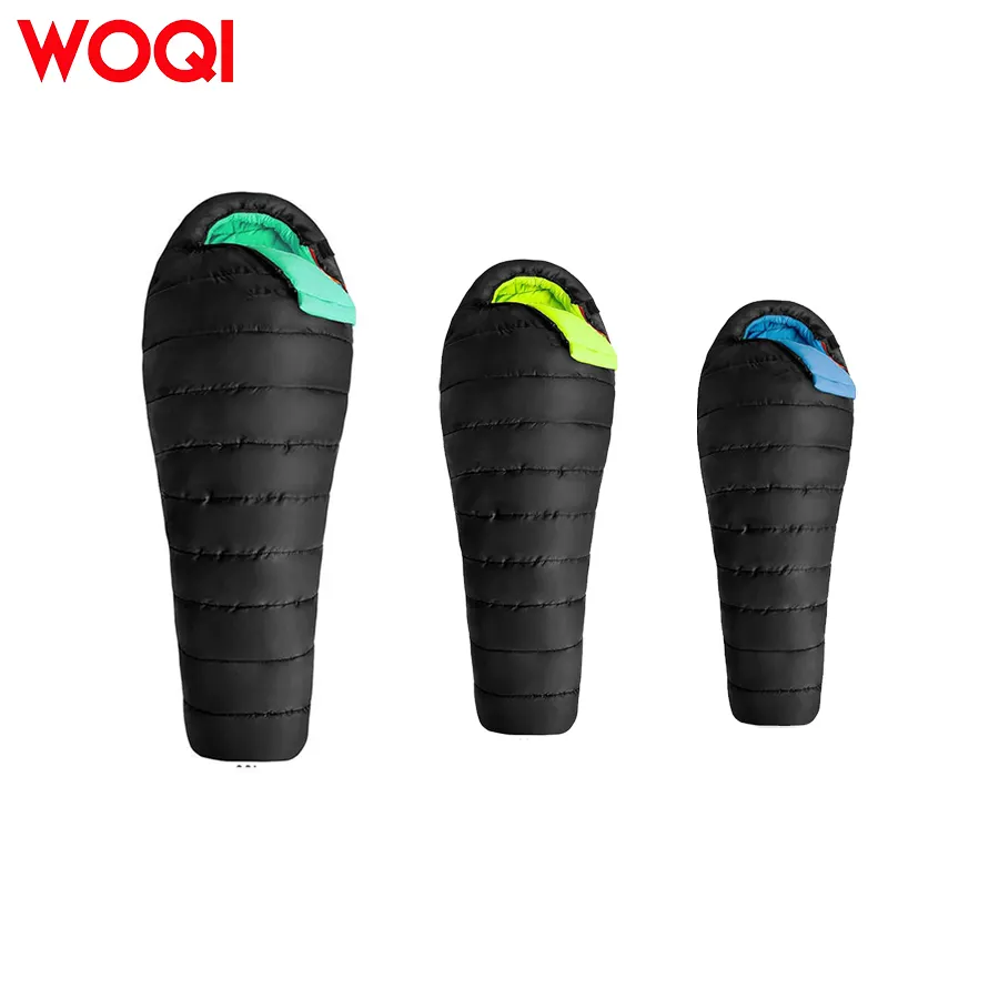 WOQI adult and children camping sleeping bags  backpacks and hiking bags   three season sleeping bags