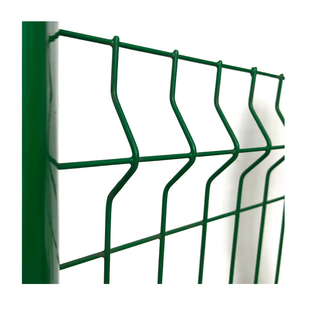 High Quality Galvanized Steel Metal PVC Coated 3d v Bending Curved Garden Welded Wire Mesh Panel Fence