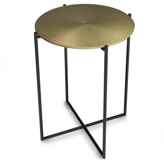 Medford Side Table Gold brass Wyndenhall