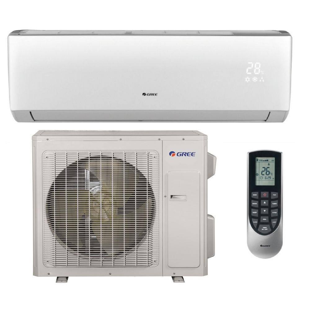 GREE Ultra 33000 BTU 3-Ton Ductless Mini Split Air Conditioner with Heat Pump and Install Kit 230-Volt VIRU36HP230V1AK