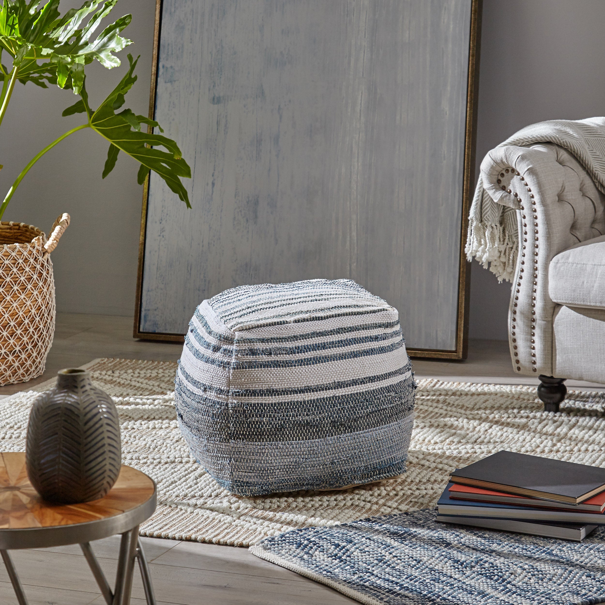 Althea Boho Cube Pouf