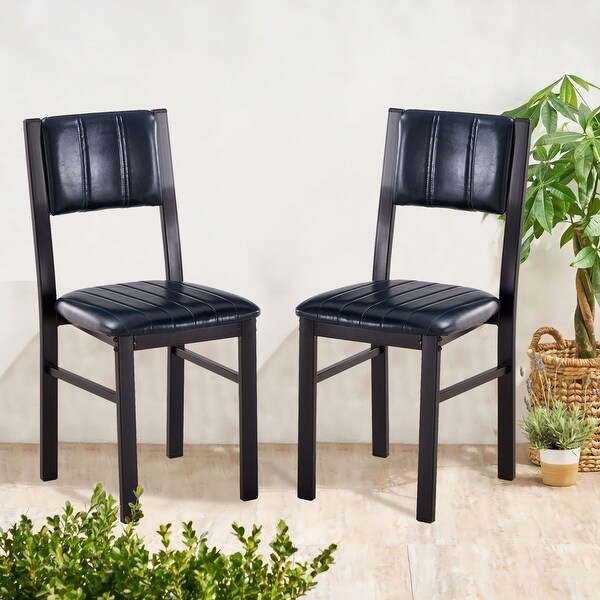 Dining Chairs Upholstered Side Chairs Faux Leather Dining Chairs For Kitchen or Dining Room(Set of 2)