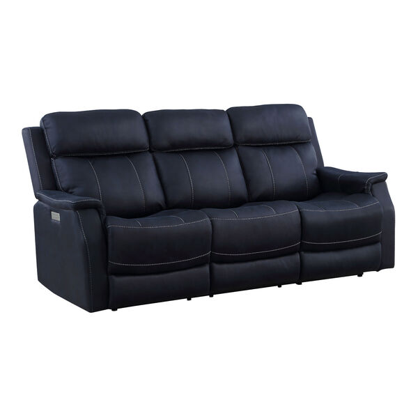 Valencia Ocean Blue Dual Power Reclining Sofa