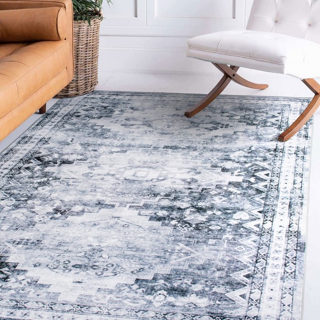 World Rug Gallery Distressed Transitional Machine Washable Area Rug