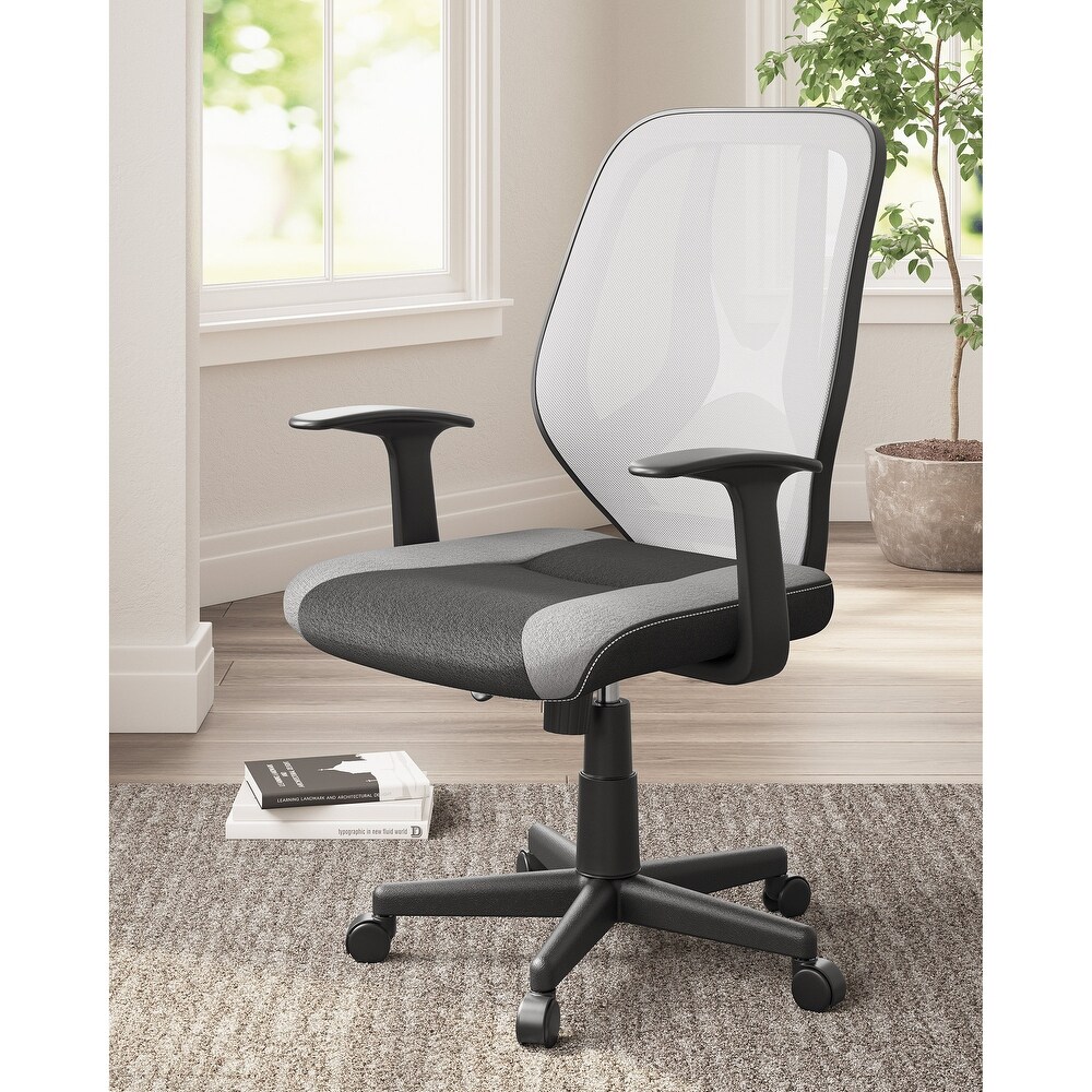 Ashley Furniture Beauenali Black/Gray Home Office Swivel Desk Chair   25\