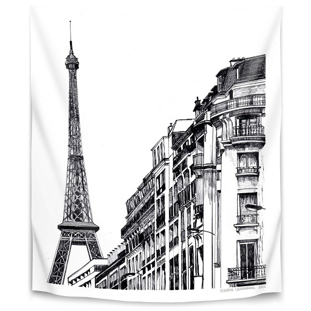 Americanflat Minimalist Modern Paris By Claudia Libenberg Wall Tapestry