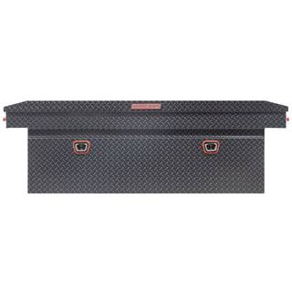 Weather Guard 72 in. Gray Aluminum Full Size Deep Crossbed Truck Tool Box 123-6-03