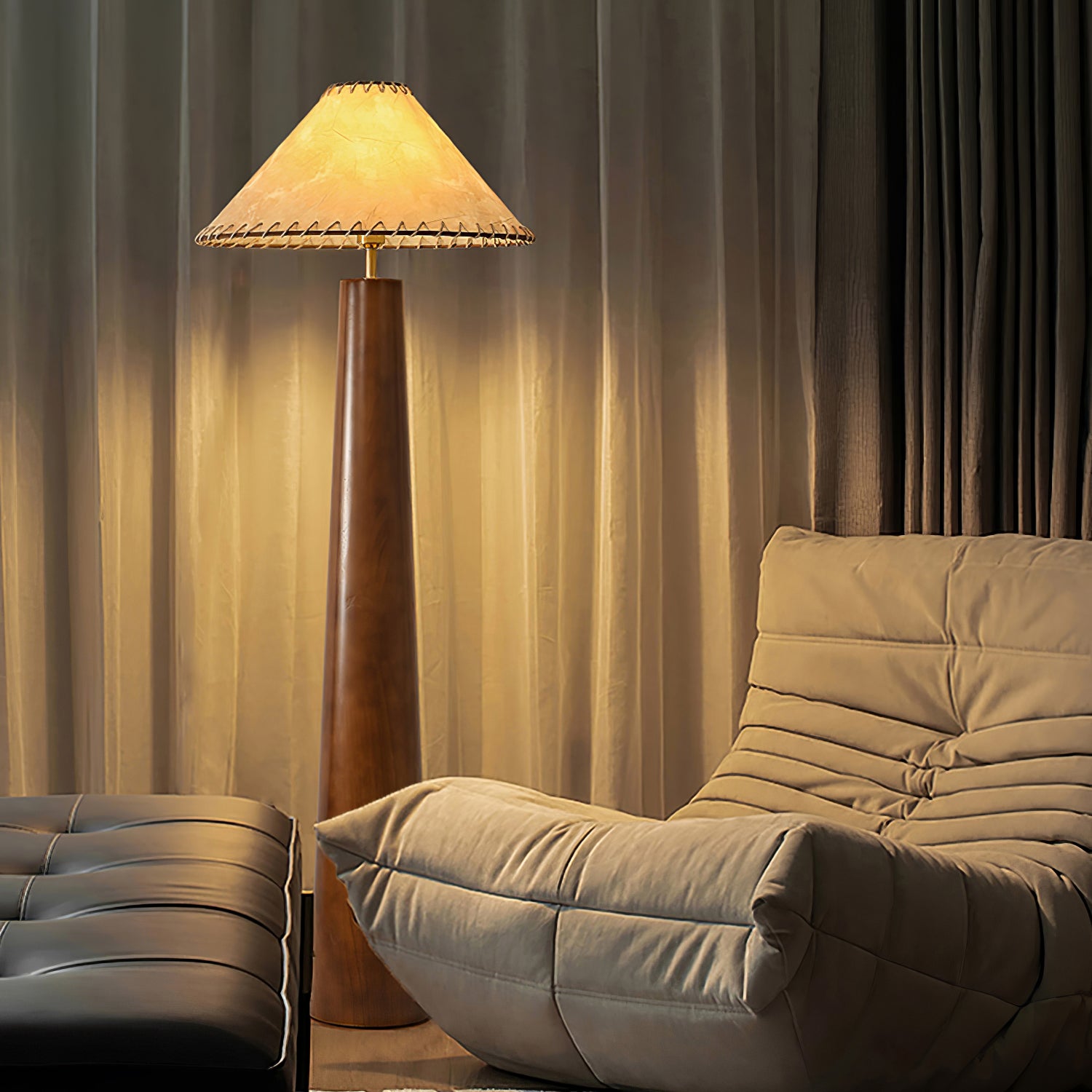 Crestview Paper Column Floor Lamp