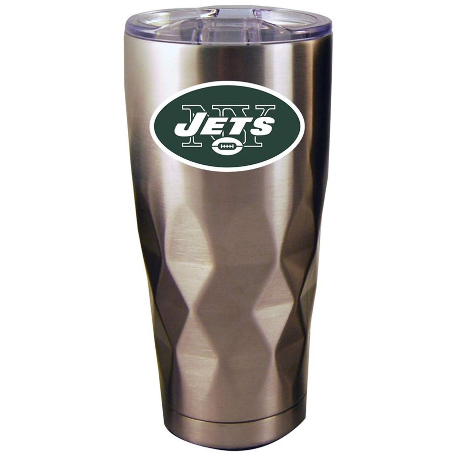 New York Jets 22oz. Diamond Bottom Stainless Steel Tumbler