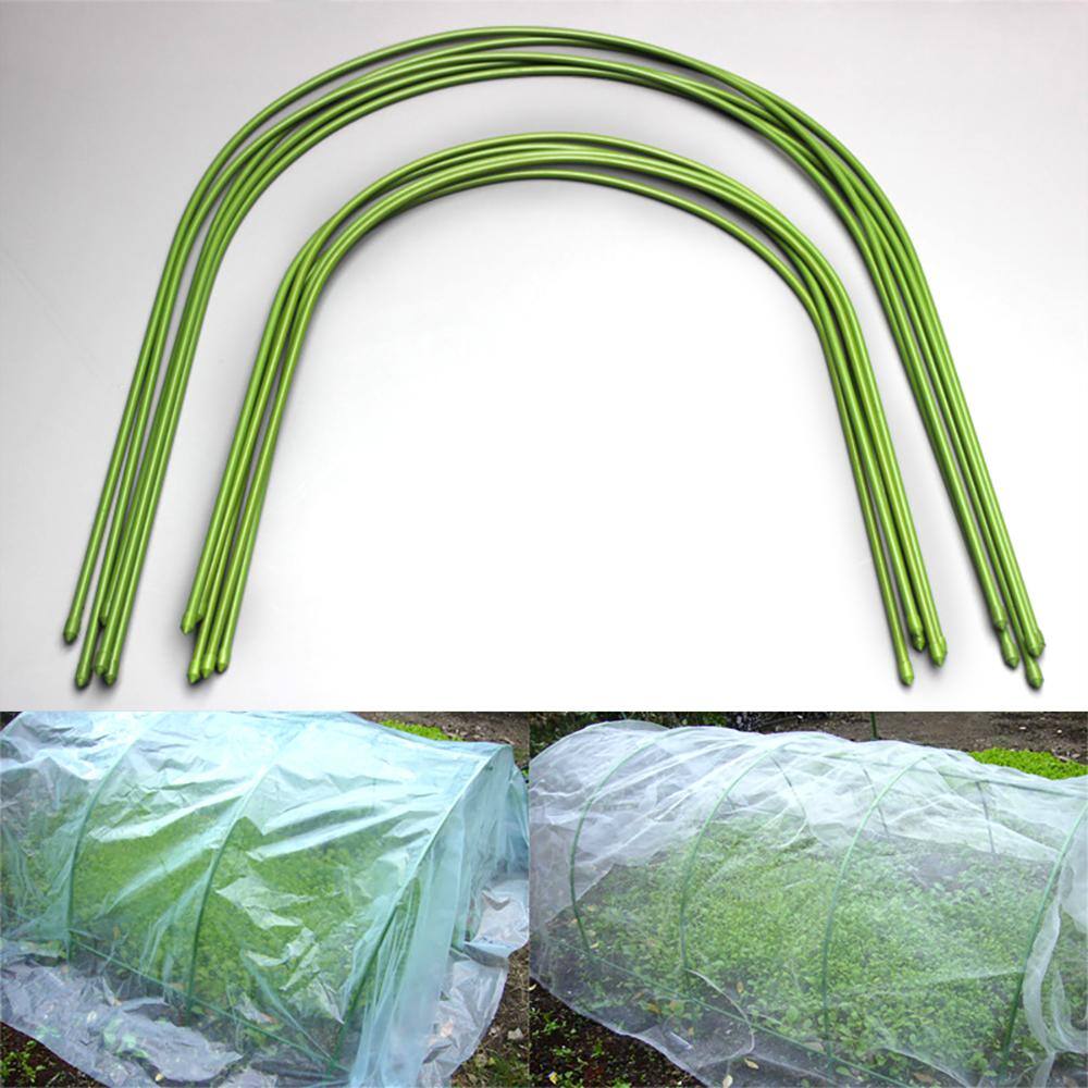 Agfabric 4 ft. L Steel Greenhouse Hoops Rust-Free Grow Tunnel Support Hoops for Garden with Dia 0.3 in. (6-Pack) GHT1208G6P