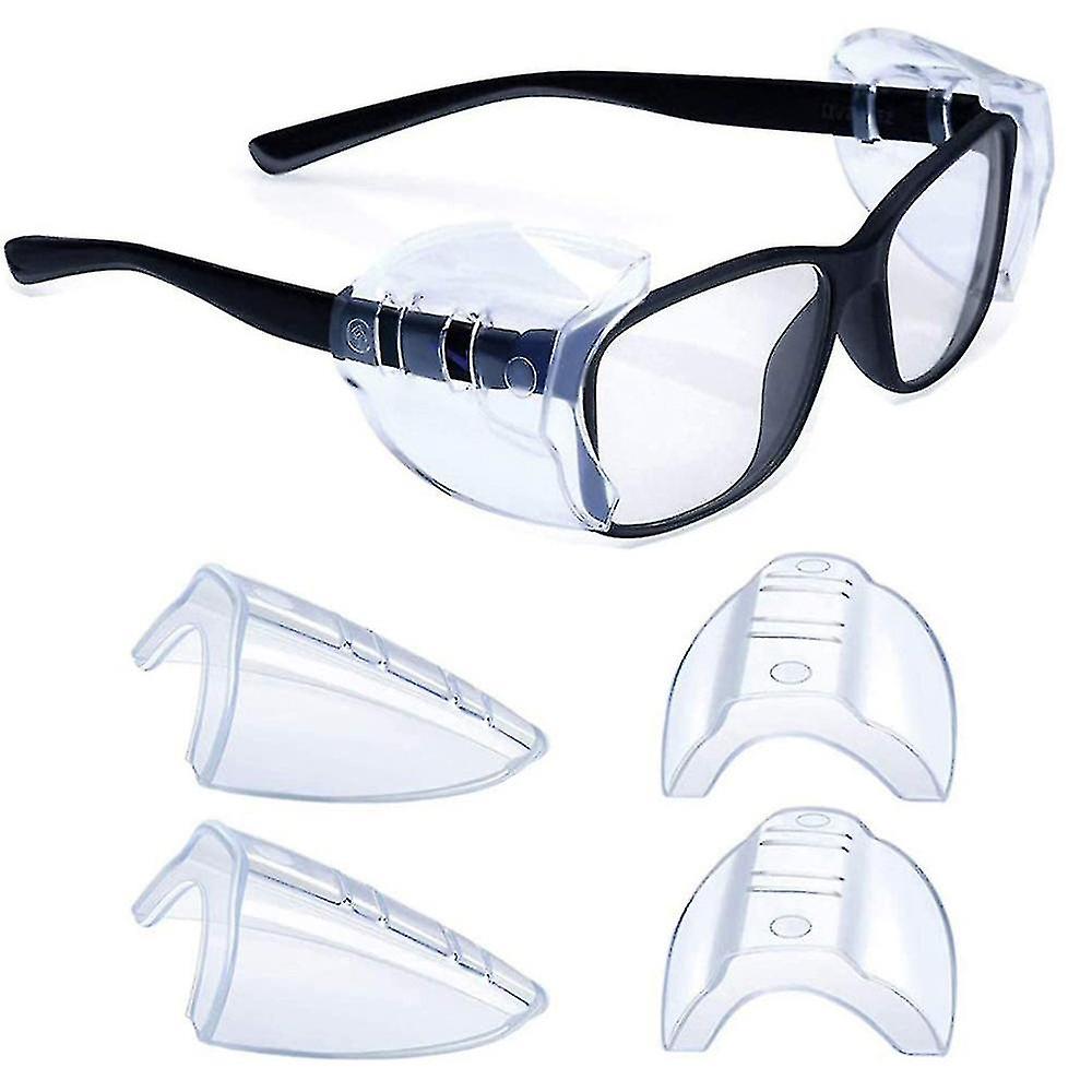 Miman Side Shields For Eyeglasses Slip On Safety Glasses Shield Universal