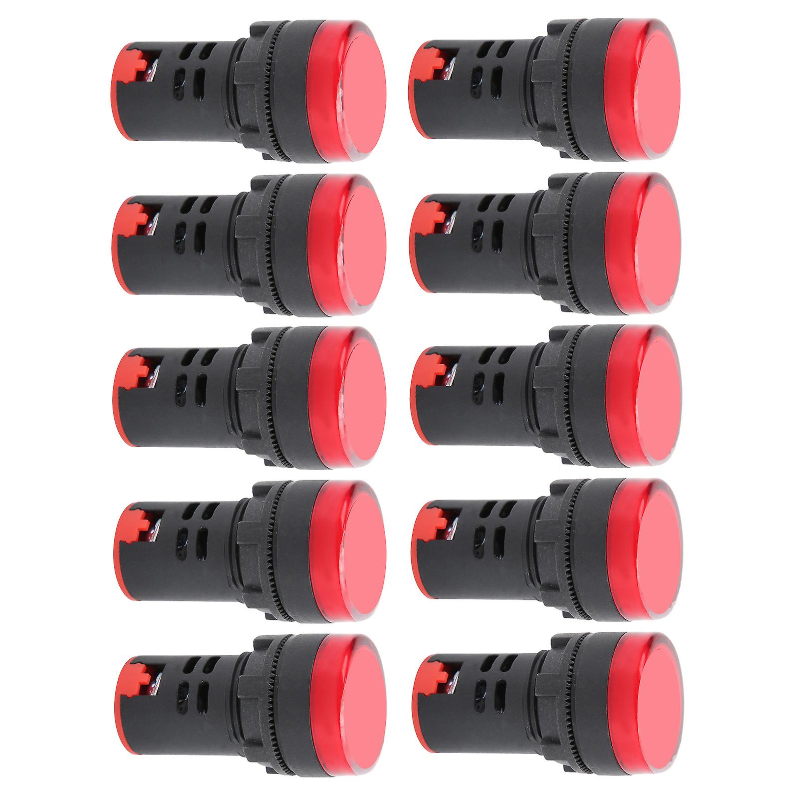 10pcs Ad1622ds High Brightness Red Led Signal Lamp Led Indicator Light For Signal Indicationac220v