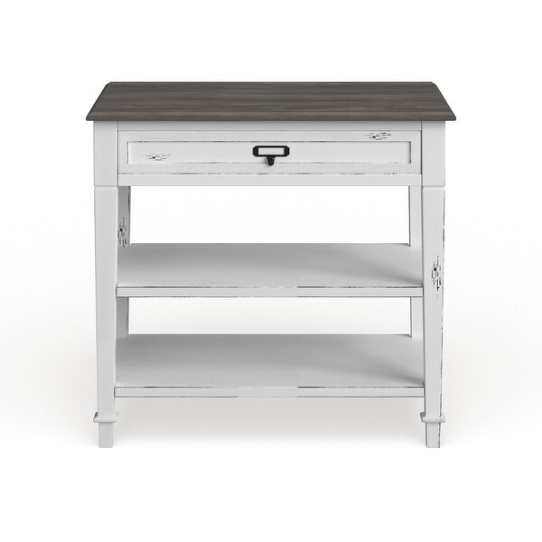 The Gray Barn Mead Grove French Accent White Console Table