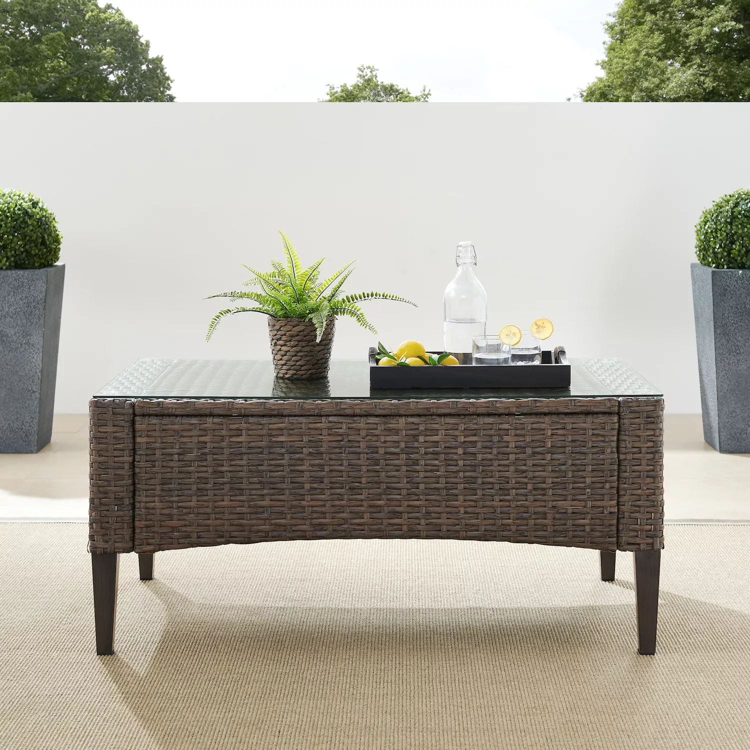 Crosley Rockport Outdoor Wicker Coffee Table