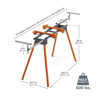 🎉Limited Time Offer🎉BORA Steel Folding Portable Miter Saw Stand PM-4000