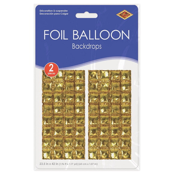 Beistle 53861 GD Foil Balloon Backdrops  goldass...